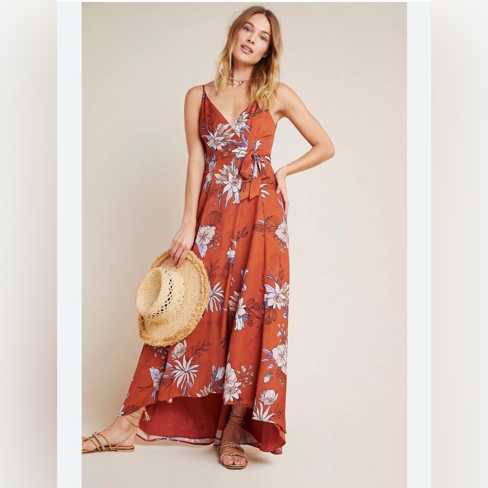 HUTCH Floral Wrap Maxi Dress